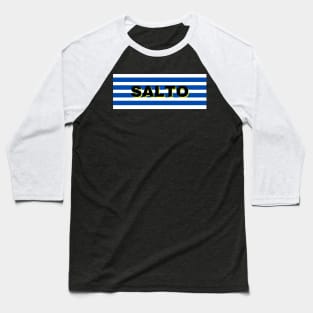 Salto City in Uruguay Flag Stripes Baseball T-Shirt